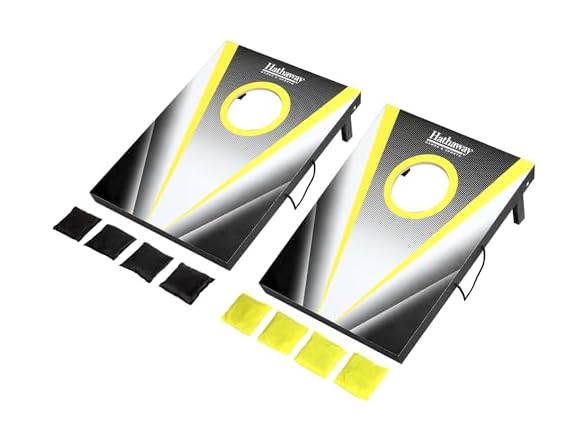 Hathaway Compact Cornhole Bean Bag Toss Game Set