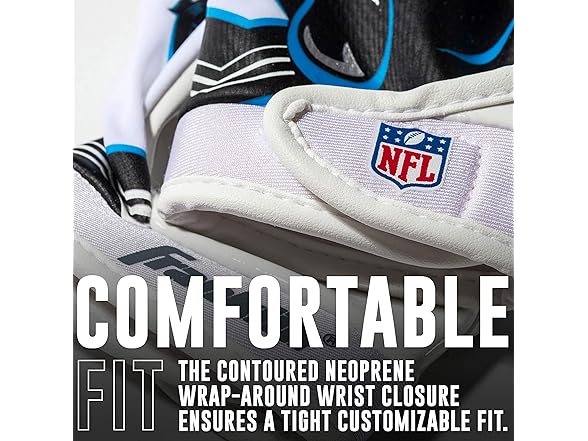 Carolina Panthers Youth Receiver Gloves