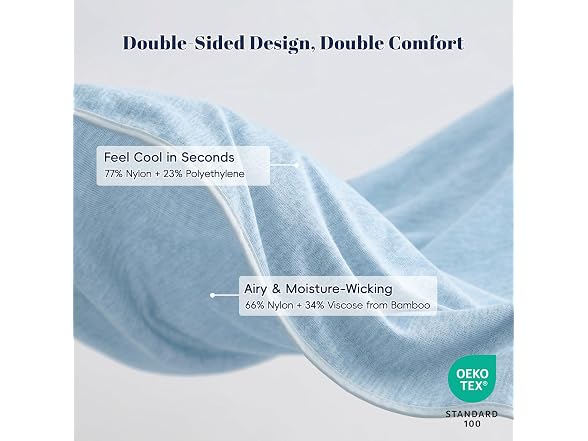 PHF Sky Blue Cooling Blanket Throw XL Size 50"x70"