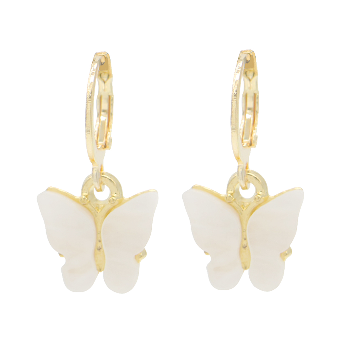 Opal Butterfly Drop Earrings - Gallery 3