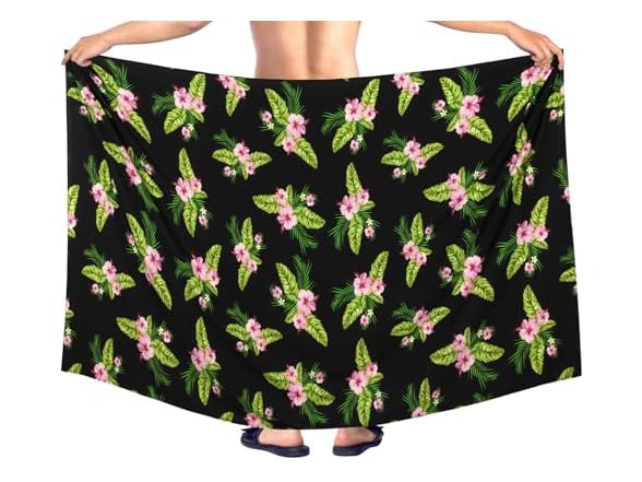 LA LEELA Men's Hawaiian Lava Lava Beach Saron