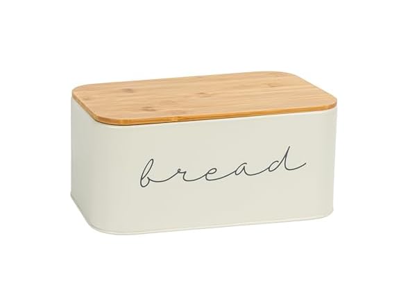Bloomingville Metal Bread Bin With Bamboo Lid