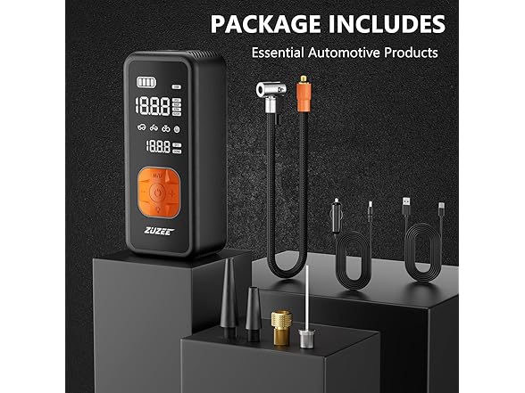 ZUZEE BH-858 Tire Inflator Portable Air Compressor
