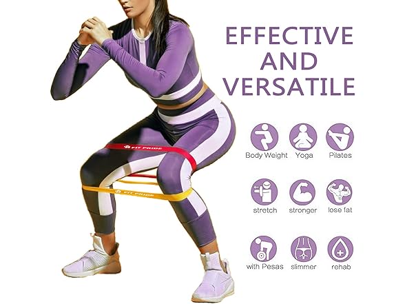 FIT PRIDE Resistance Loop Exercise Bands