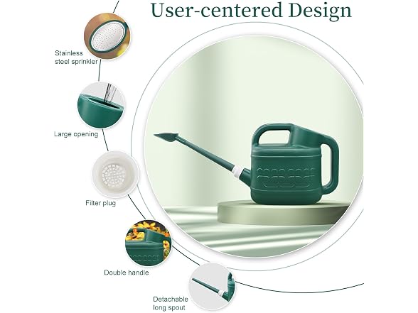 Qilebi 2-Gallon Garden Watering Can
