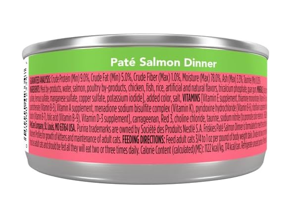 Friskies Classic Pate Salmon Dinner, 5.5 Oz