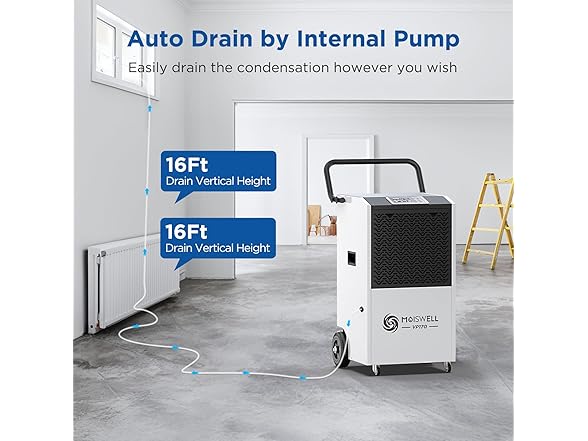 Moiswell 170 Pints Commercial Dehumidifier