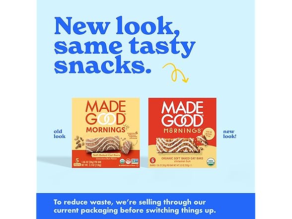5CT MadeGood Morning Cinnamon Bun Bars, 5.3 oz.