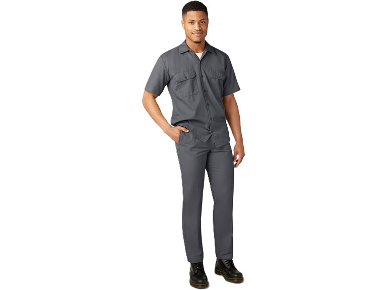 Dickies Short Sleeve Work Shirt, Charcoal, 3T