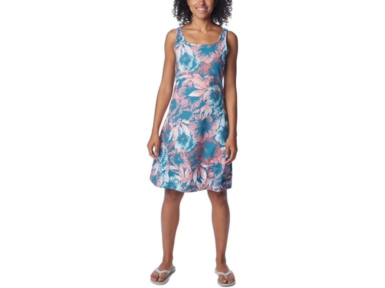 Columbia Women's Freezer III Dress, Canyon Blue Roselles, Small
