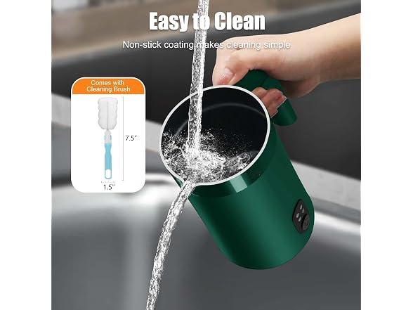 CookSwift Green 13.05oz Milk Frother