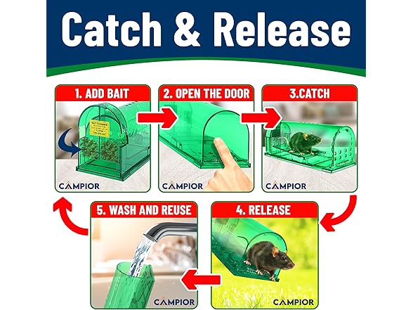 Campior Humane Mouse Trap for House