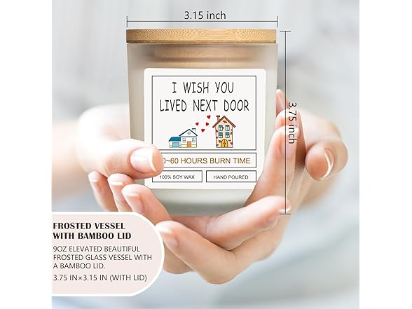 MVKIOCEN Best Friend Candle Gift