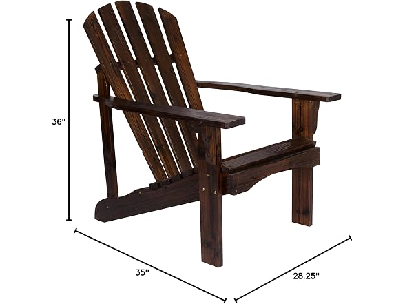 Shine Company Rockport Wooden Adirondack Chair