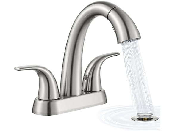 Brushed Nickel Pull Down Faucet