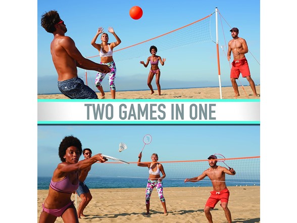 Franklin Sports Volleyball + Badminton Combo Set (Starter)