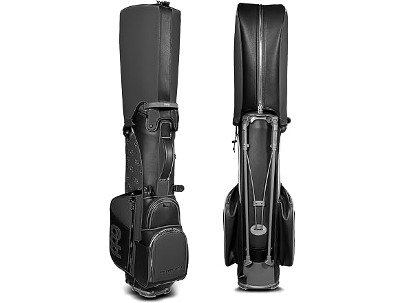 Pin Point Golf Triumph Leather Stand Bag