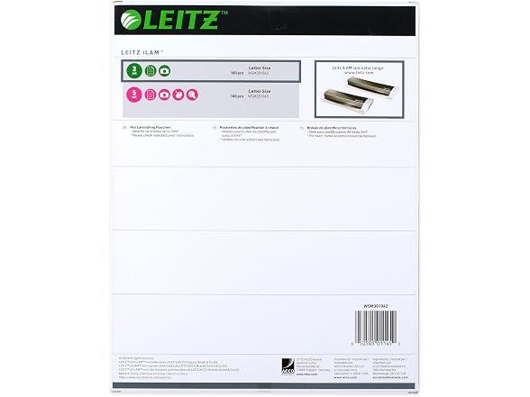 Leitz Leitz iLAM Clear Thermal Laminating