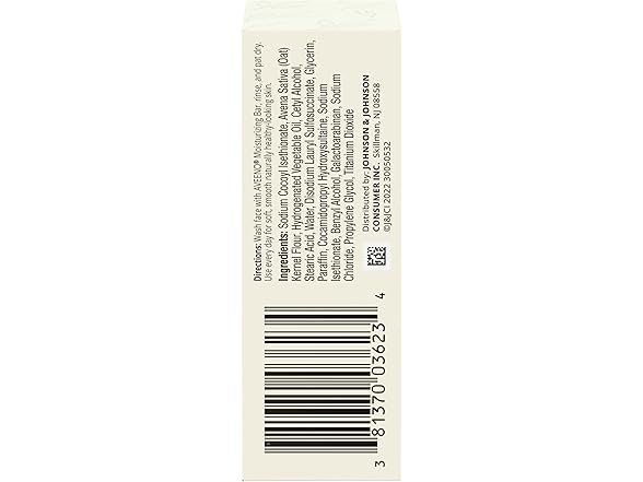 Aveeno Moisturizing Face Cleansing Bar 8pk