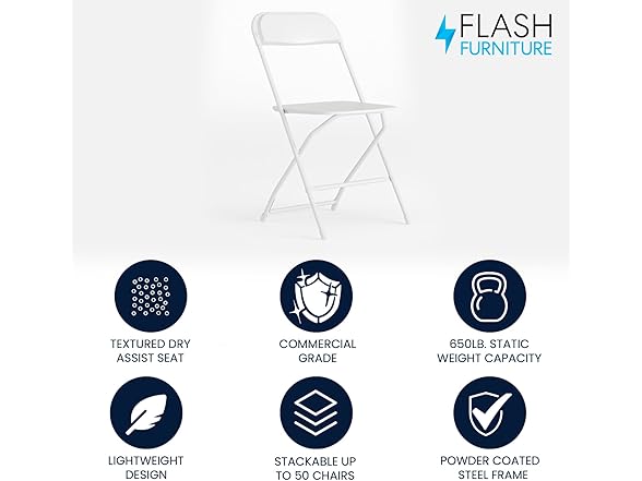 Flash Furniture Plastic Folding Chair