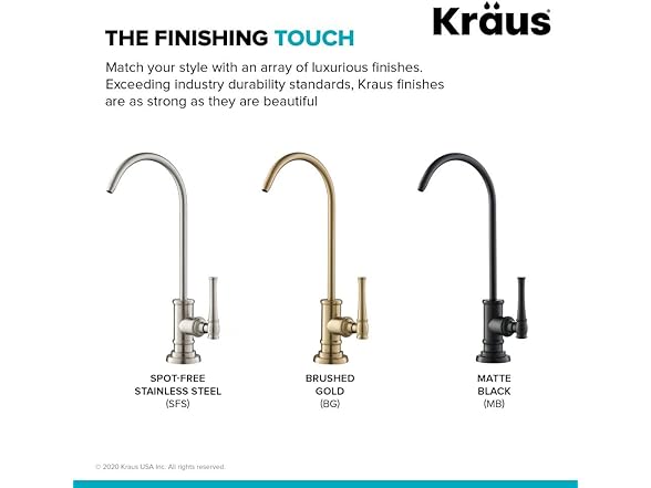 KRAUS Allyn 100% Lead-Free Kitchen Water