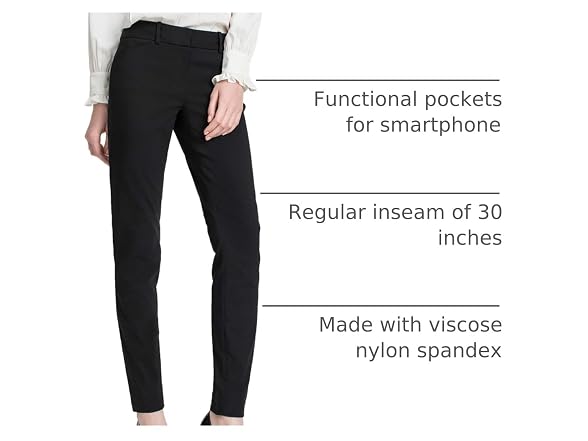 Satinato Women (8) Wrinkle Free Stretch Trousers
