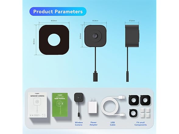 Sirwu Magnetic Window Security Camera