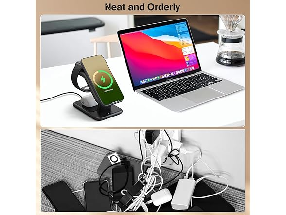 3in1 Wireless Charging Station for Apple
