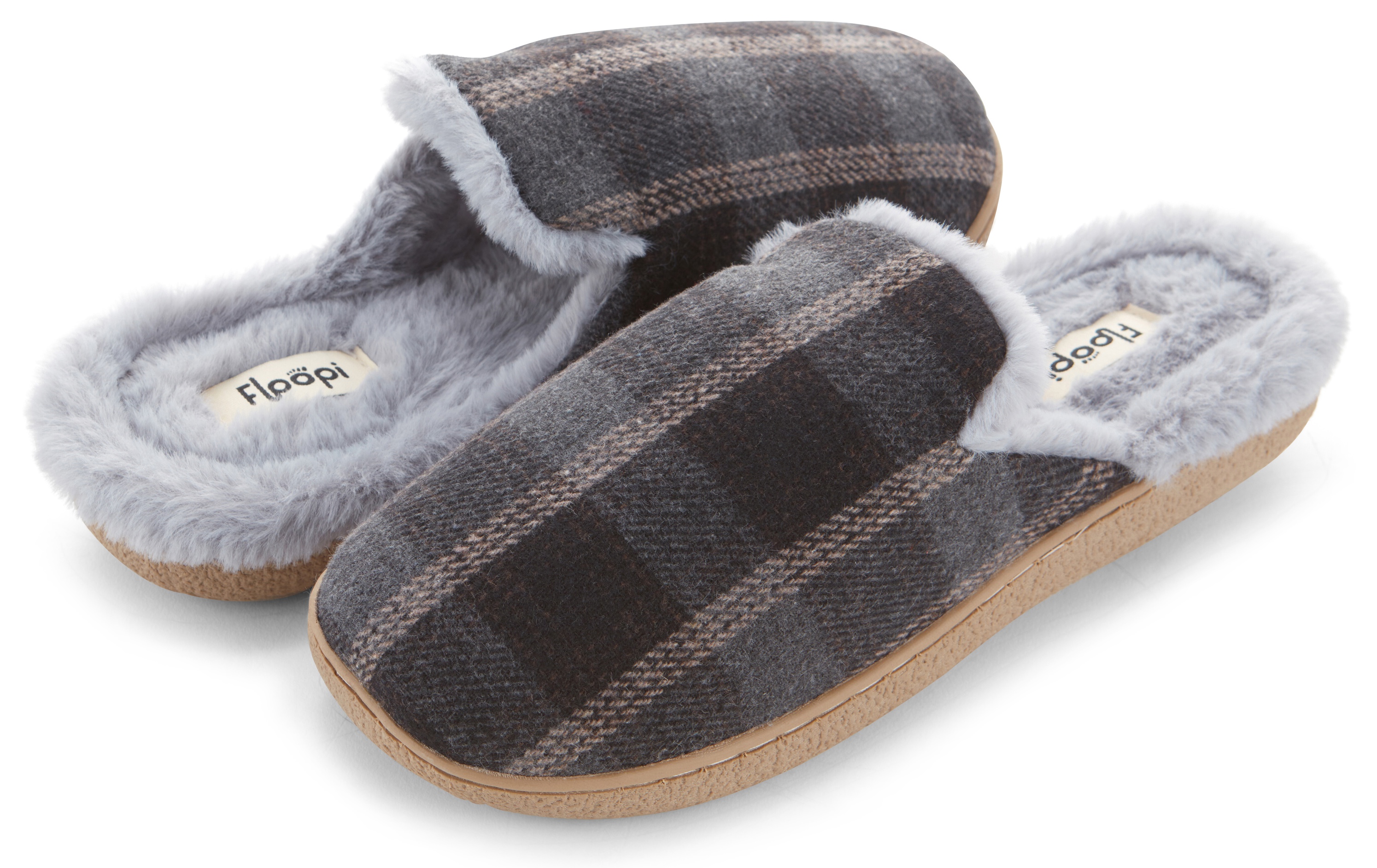 Floopi Womens Festive Plaid Slippers - Gallery 14