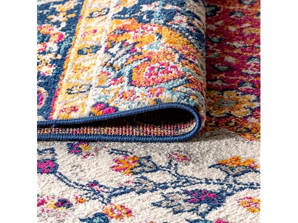 JONATHAN Y Boho Vintage Rug 8x10 Blue