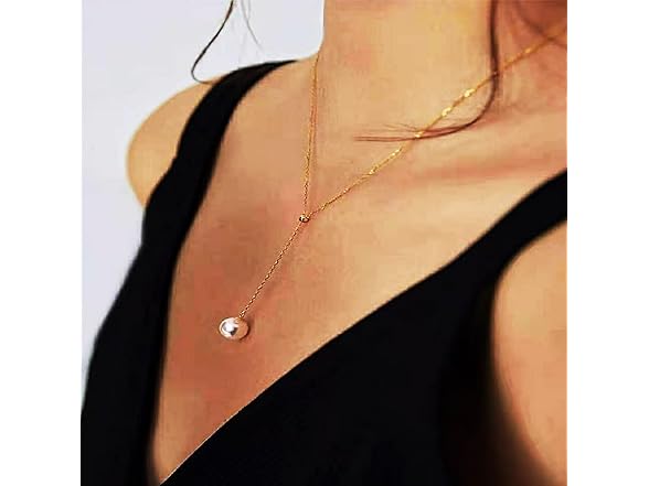 Olbye Pearl Pendant Drop Necklace Choker