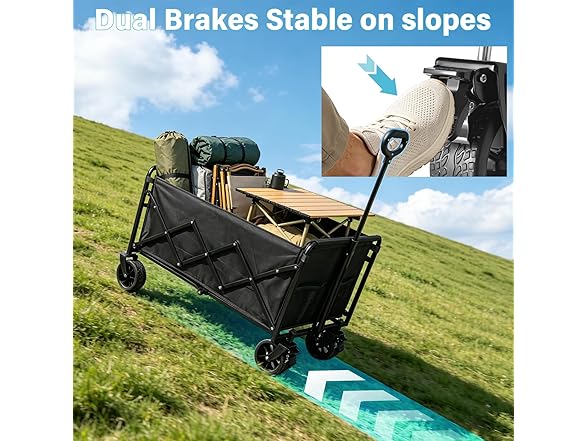 Collapsible Wagon Cart with All-Terrain Wheels