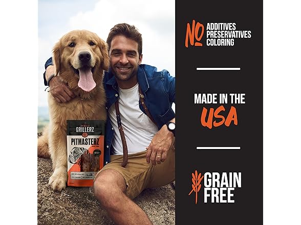 Grillerz Pitmasterz Ribs Dog Chews, 3-Ct