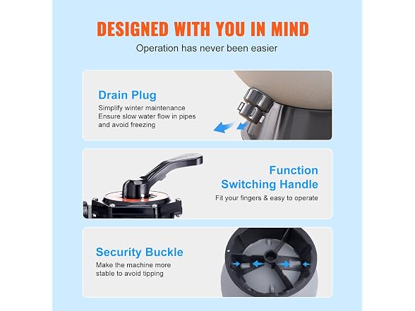 Sand Filter, 22-inch, Up to 55 GPM Flow Rate