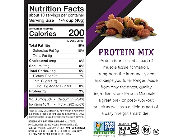 Power Up Premium Trail Mix - Protein Packed 14 oz