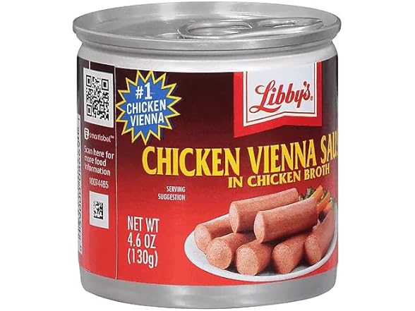 Libbys Chicken Vienna Sausage, 4.6 oz Can