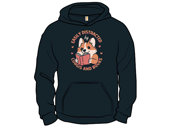 Easily Distracted by Corgis and Books