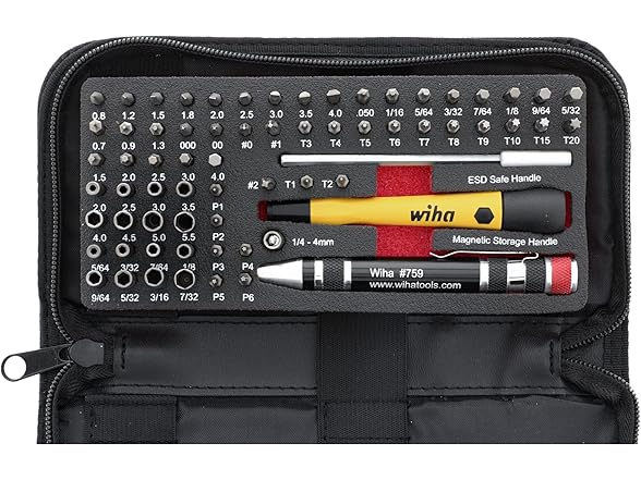 Wiha 75971 68pc System 4 ESD Ratchet & MicroBits Set