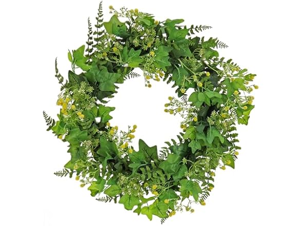 National Tree Company 24" Artificial Spring Wreath with Ivy