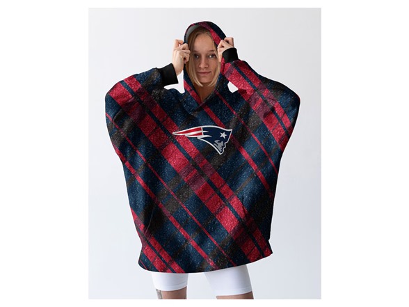NFL Sherpa Flannel Hoodie Blanket - Choose Team