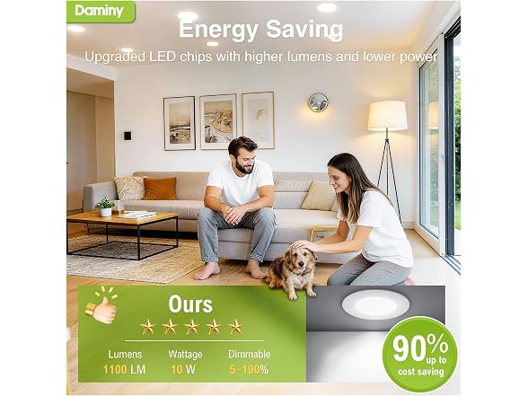 DAMINY 6in LED Recessed Downlight 12-Pk