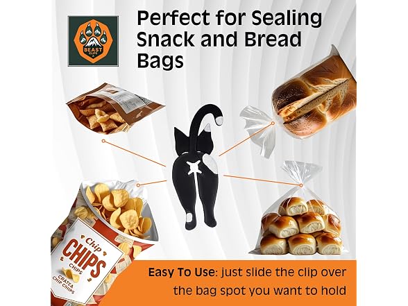 Animal Bread, Bread Ties, Chip Clips, Air Tight