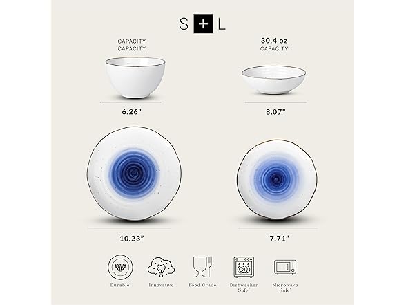 Stone Lain Luma Porcelain Dinnerware Set