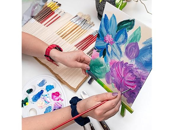 38pc Paint Brush Set and Palette Knives