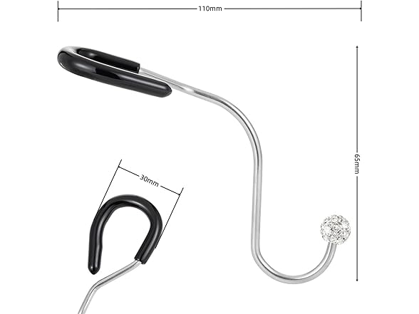 iHMeiju Bling Car Auo Hooks, 2pcs Bling Car Hang