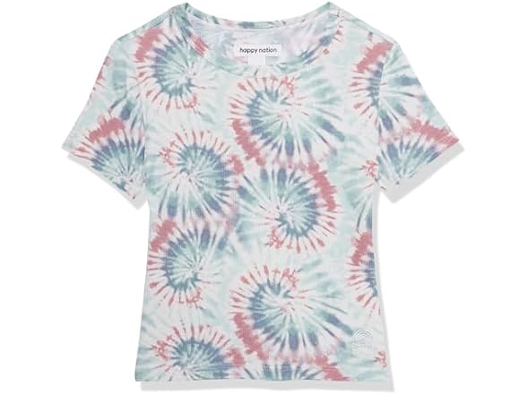 Happy Nation Womens Fitted Ribbed Crop T-Shirt (S)