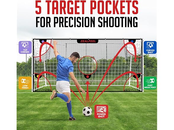 ZEALFEEL Soccer Target Net