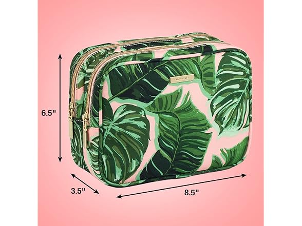 Conair Makeup Bag Pink Palm