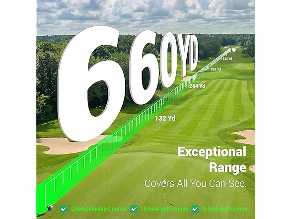 Grey/Black 660 Yards Golf Range Finder