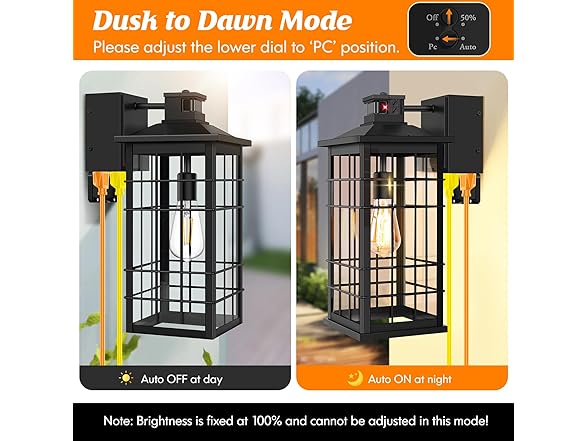 Kondras 18" Motion Sensor Porch Light